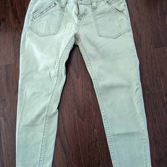 Select Signature Ankle Skinny Stretch Jean - Beautiful Sage Green - Picture 2 of 6
